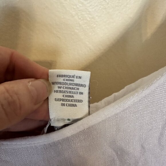 C & C California Womens Dress Striped Linen Maxi Shift Adjustable Straps Beach - Picture 7 of 7